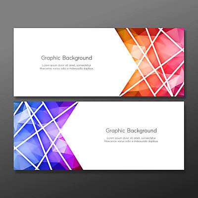 템플릿 배너 배너템플릿 가로배너 백그라운드 패턴 그래픽백그라운드 사람없음 그래픽 가로 빨간색 파란색 현수막 기하학 지오메트릭 배너세트 AI파일 컬러 무늬 세트 파일형식 벡터