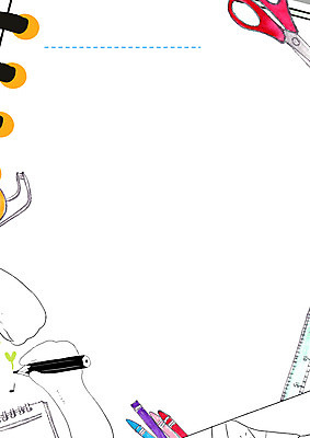 PSD 교육 일러스트 학용품 프레임 가위 자 사람없음 연필 흰색 편지 편지지 크레파스 손모양 에듀 에듀케이션 프레임일러스트 스쿨팩 국내일러스트 모양 컬러 문구용품 필기구 파일형식 손_신체부위