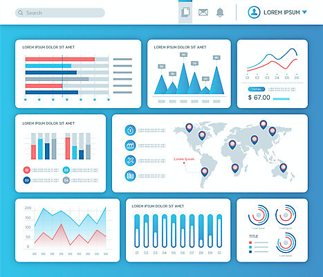 선 지도 일러스트 수치 그래프 사람없음 파란색 인포그래픽 정보 막대그래프 심플 원그래프 엘리먼트 곡선그래프 국내일러스트 AI파일 컬러 파일형식 벡터