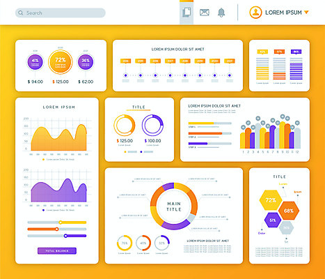 선 일러스트 수치 그래프 사람없음 노란색 인포그래픽 정보 막대그래프 심플 원그래프 엘리먼트 곡선그래프 국내일러스트 AI파일 컬러 파일형식 벡터