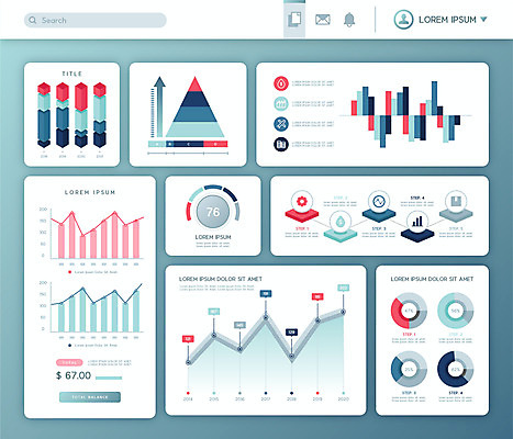 선 일러스트 수치 그래프 사람없음 파란색 인포그래픽 정보 막대그래프 심플 원그래프 엘리먼트 곡선그래프 국내일러스트 AI파일 컬러 파일형식 벡터