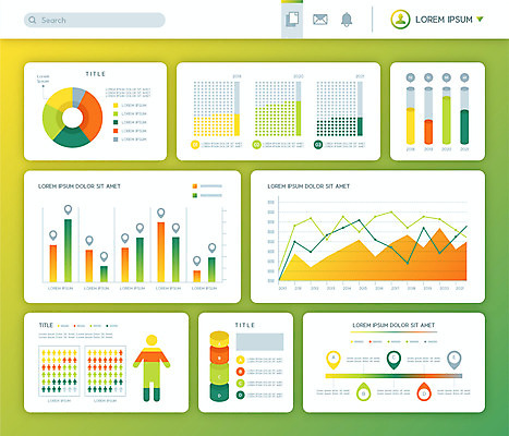선 일러스트 수치 그래프 사람없음 연두색 인포그래픽 정보 막대그래프 심플 원그래프 엘리먼트 곡선그래프 국내일러스트 AI파일 초록색 파일형식 벡터