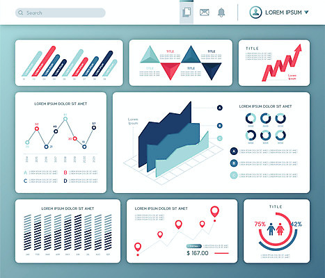 선 일러스트 수치 그래프 사람없음 파란색 인포그래픽 정보 막대그래프 심플 원그래프 엘리먼트 곡선그래프 국내일러스트 AI파일 컬러 파일형식 벡터