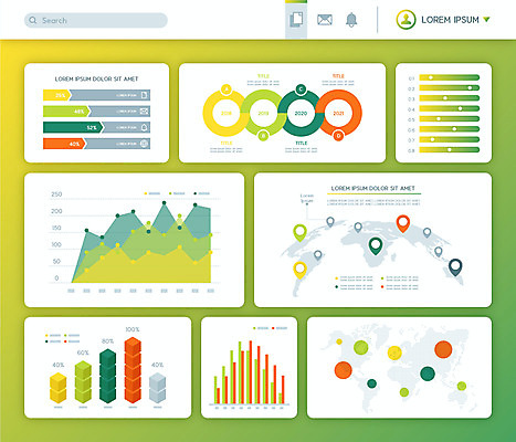 선 지도 일러스트 수치 그래프 사람없음 연두색 인포그래픽 정보 막대그래프 심플 원그래프 엘리먼트 곡선그래프 국내일러스트 AI파일 초록색 파일형식 벡터