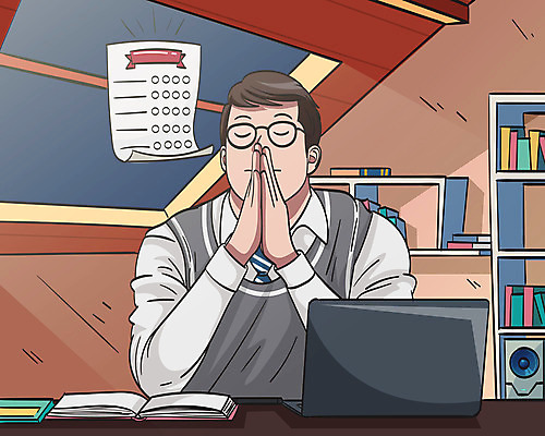 남자 교복 안경 생각 일러스트 청소년 책장 한명 상반신 노트북 눈감음 공책 수능대비 십대남자한명만 국내일러스트 AI파일 1 잡화 옷 가구 모션 문구용품 사람 전자제품 수능 남자한명만 십대남자만 파일형식 벡터