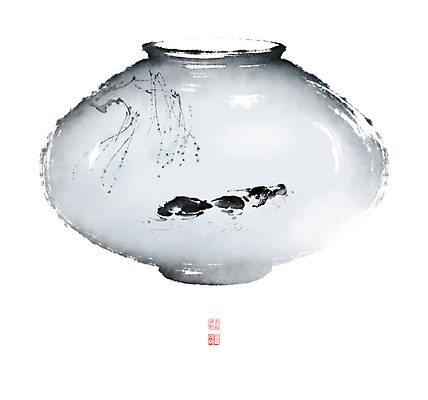 PSD 나무 문양 잎 일러스트 캘리그라피 붓터치 뿔 사람없음 수영 나뭇가지 도자기 소 버드나무 동양화 번짐 낙관 버들가지 버들잎 영모화 국내일러스트 식물 포유류 미술 수상스포츠 그림 파일형식 효과