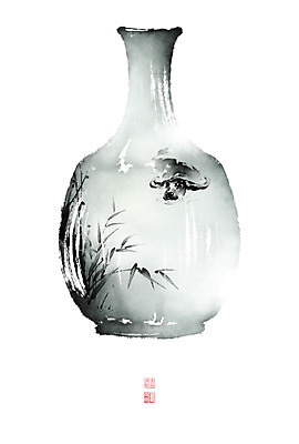 PSD 문양 잎 일러스트 캘리그라피 붓터치 뿔 갈대 사람없음 수영 나뭇가지 도자기 소 동양화 번짐 낙관 영모화 국내일러스트 나무 식물 포유류 미술 수상스포츠 그림 파일형식 효과