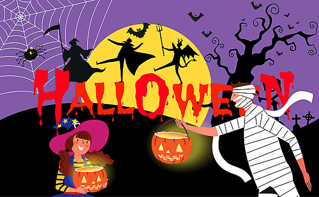 전신 나무 문자 여자 남자 십자가 일러스트 호박 전등 조명 그림자 사람 여러명 상반신 컬러풀 분장 파티 할로윈 보름달 악마 거미줄 마녀 박쥐 드라큘라 미라 사신 코스프레 국내일러스트 AI파일 식물 컬러 다수 채소 포유류 이벤트 달 파일형식 벡터