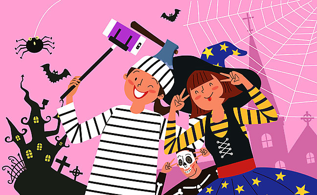 여자 남자 십자가 일러스트 해골 사람 상반신 세명 컬러풀 분장 파티 카메라 할로윈 성 셀프카메라 거미줄 마녀 거미 도끼 박쥐 코스프레 국내일러스트 AI파일 건축물 컬러 곤충 포유류 뼈 이벤트 전자제품 사진촬영 파일형식 벡터