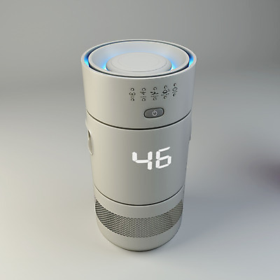 PSD 편집이미지 생활용품 회색배경 사람없음 전자제품 한개 3D소스 3D 기계 가전제품 입체 디지털합성 오브젝트 생활가전 공기청정기 편집소스 소형가전제품 편집3D 1 백그라운드 회색 파일형식