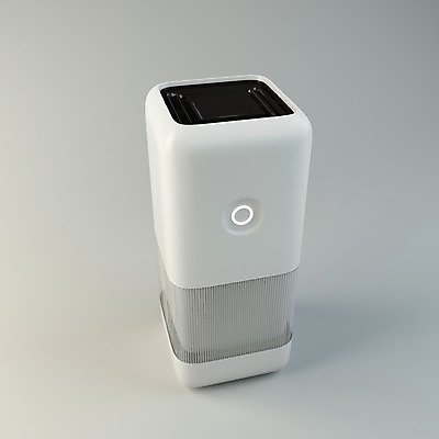 PSD 편집이미지 생활용품 회색배경 사람없음 전자제품 한개 3D소스 3D 기계 가전제품 입체 디지털합성 오브젝트 생활가전 공기청정기 편집소스 소형가전제품 편집3D 1 백그라운드 회색 파일형식