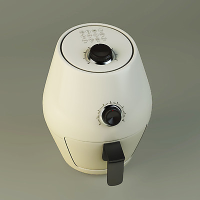 PSD 편집이미지 생활용품 회색배경 사람없음 전자제품 한개 3D소스 3D 기계 가전제품 입체 디지털합성 오브젝트 생활가전 편집소스 소형가전제품 에어프라이어 편집3D 1 백그라운드 회색 파일형식