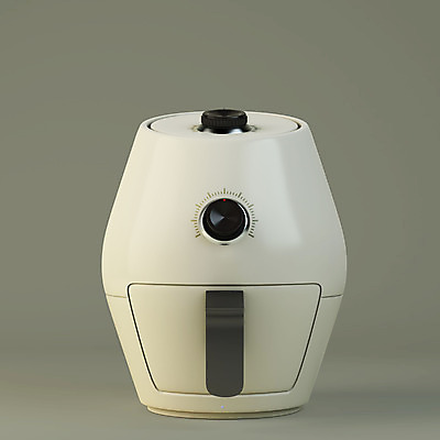 PSD 편집이미지 생활용품 회색배경 사람없음 전자제품 한개 3D소스 3D 기계 가전제품 입체 디지털합성 오브젝트 생활가전 편집소스 소형가전제품 에어프라이어 편집3D 1 백그라운드 회색 파일형식