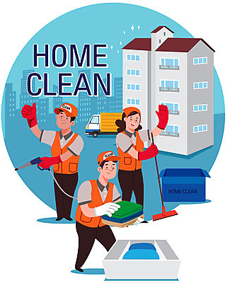 전신 여자 남자 일러스트 아파트 성인 세명 파란색 이사 청소 정리 성인만 손없는날 이사트럭 청소업체 국내일러스트 AI파일 컬러 주택 사람 트럭 민속신앙 파일형식 벡터