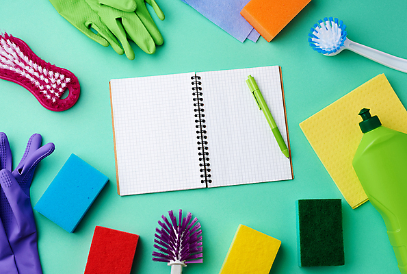 포토 JPG 해외이미지 컨셉 가사 사람없음 펜 플랫 보호 위생 먼지떨이 청소도구 빗자루 세제 고무장갑 걸레 스펀지 해외202009 해외포토 장갑 필기구 도구 청소 고무 파일형식