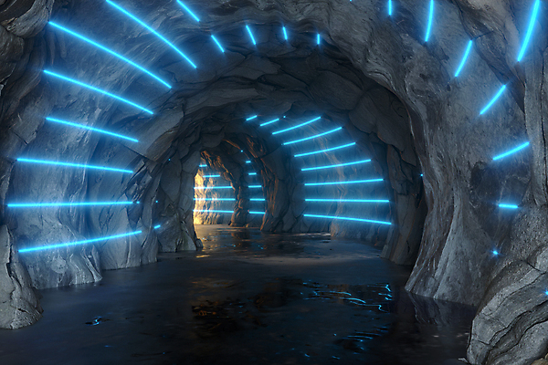 포토 JPG 해외이미지 길 선 백그라운드 곡선 자연 실내 사람없음 파란색 빛 3D 어둠 희망 탐험 광선 바위 복도 터널 동굴 신비 네온 공상 지하 형광등 빛망울 종료 광 깊이 방법 옛날 지질학 해외202009 해외포토 교육 감정 컬러 컨셉 전등 내부 돌_바위 디지털합성 생태계 파일형식