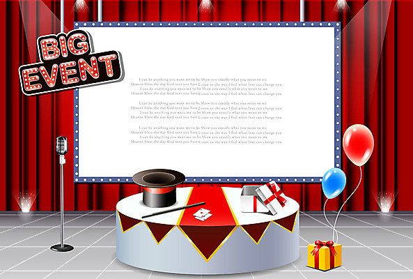 EPS 문자 모자 알파벳 영어 잡화 백그라운드 일러스트 조명 프레임 선물 틀 이벤트 사람없음 선물상자 상자 놀이용품 사각형 공백 마술 무대 게임 커튼 알림 중절모 마이크 마술봉 엽서 격자 풍선 스포트라이트 빅이벤트 탑모자 국내일러스트 도형 모자_잡화 음향기기 무늬 놀이 편지 오브젝트 마술도구 파일형식 벡터