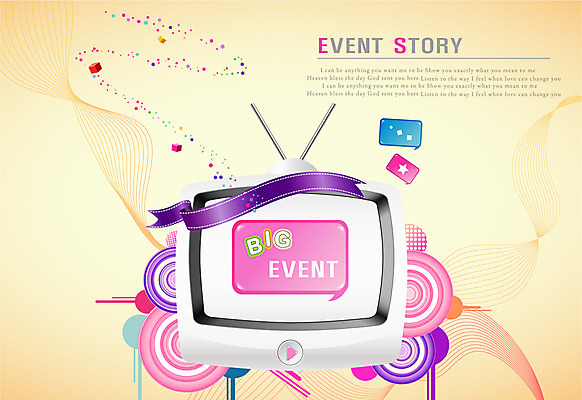 EPS 문자 알파벳 영어 리본 백그라운드 말풍선 일러스트 프레임 안테나 이벤트 사람없음 장식 전자제품 모니터 텔레비전 가전제품 알림 기하학 플레이 국내일러스트 무늬 통신 컴퓨터 파일형식 벡터