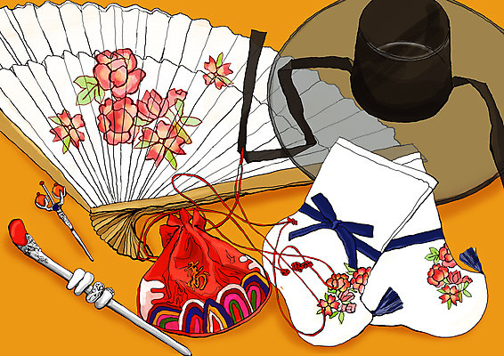 PSD 한국문화 한국전통 잡화 옷 꽃 포스터 전통문화 문화 예술 백그라운드 꽃무늬 일러스트 장신구 문화예술 복주머니 전통소품 한국 사람없음 가로 부채 머리장식 비녀 버선 국내일러스트 갓모자 식물 모자_잡화 동양문화 전통 아시아 무늬 양말 장식 오브젝트 파일형식 헤어액세사리