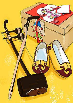 PSD 한국문화 한국전통 잡화 포스터 전통문화 문화 예술 악기 음악 백그라운드 일러스트 장신구 현악기 문화예술 전통소품 한국 국악기 사람없음 세로 상자 활 고무신 버선 해금 함 보석함 국내일러스트 동양문화 전통 아시아 신발 양말 국악 오브젝트 파일형식