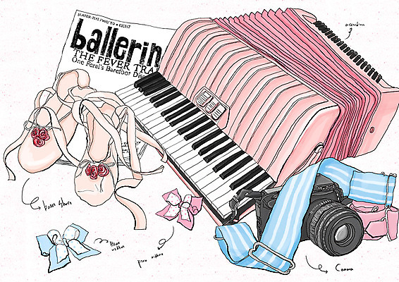 PSD 포스터 리본 문화 예술 악기 백그라운드 일러스트 문화예술 사람없음 장식 가로 전자제품 카메라 가전제품 신문 건반 건반악기 토슈즈 아코디언 스트랩 국내일러스트 음악 신발 간행물 뉴스 파일형식