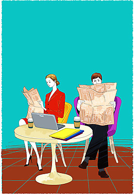 EPS 라이프스타일 여자 남자 여유 커피 무늬 패턴 의자 일러스트 비즈니스 탁자 휴식 사람 두명 세로 비즈니스라이프 노트북 컴퓨터 직장인 비즈니스맨 비즈니스우먼 휴게실 신문 문서 파일 격자 테이크아웃 국내일러스트 직업 감정 음료 가구 컨셉 생활 간행물 전자제품 뉴스 파일형식 벡터