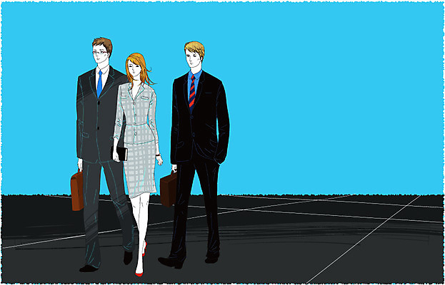 EPS 라이프스타일 여자 남자 서류가방 가방 일러스트 비즈니스 사람 정장 가로 세명 비즈니스라이프 걷기 모임 직장인 비즈니스맨 비즈니스우먼 약속 국내일러스트 직업 잡화 옷 모션 생활 파일형식 벡터