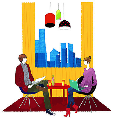 EPS 라이프스타일 여자 남자 여유 음료 의자 일러스트 회사 비즈니스 탁자 휴식 전등 조명 실내 사람 풍경 빌딩 두명 건물 컵 세로 비즈니스라이프 노트북 컴퓨터 사무실 모임 도시 직장인 비즈니스맨 비즈니스우먼 문서 파일 면담 국내일러스트 직업 식기 건축물 감정 가구 컨셉 내부 생활 전자제품 파일형식 벡터