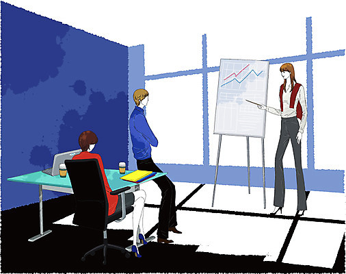 EPS 라이프스타일 여자 남자 커피 의자 일러스트 회사 비즈니스 창문 모션 탁자 회의 그래프 알림판 실내 설명 사람 가로 세명 비즈니스라이프 노트북 컴퓨터 사무실 직장인 비즈니스맨 비즈니스우먼 발표 보고 프레젠테이션 회의실 문서 파일 테이크아웃 지휘봉 설명회 국내일러스트 직업 음료 가구 내부 생활 전자제품 파일형식 벡터