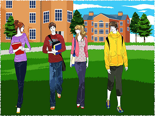 EPS 주간 나무 식물 구름 학생 라이프스타일 여자 남자 길 대학생 가방 일러스트 학교 하늘 대학생라이프 사람 잔디 여러명 야외 건물 책 가로 캐주얼 친구 캠퍼스라이프 대학교 등교 하교 교내 국내일러스트 자연요소 건축물 잡화 옷 교육 다수 관계 생활 등하교 파일형식 벡터