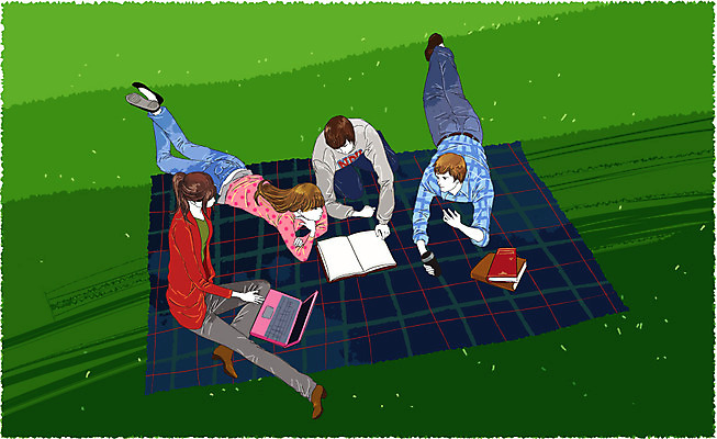 EPS 학생 라이프스타일 여자 남자 대학생 일러스트 학교 대학생라이프 휴식 사람 잔디 여러명 야외 책 가로 노트북 컴퓨터 하이앵글 캠퍼스라이프 매트 토론 돗자리 대학교 교정 국내일러스트 식물 교육 뷰포인트 다수 컨셉 생활 전자제품 파일형식 벡터