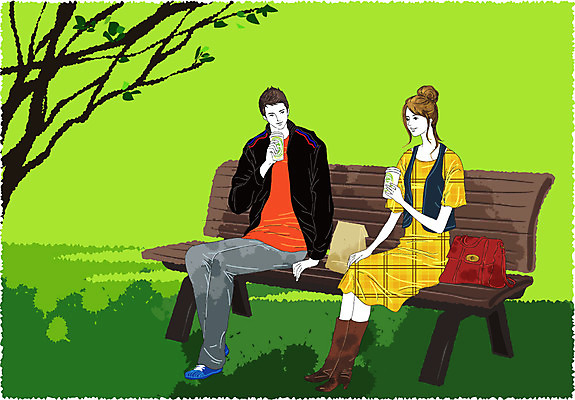 EPS 나무 식물 학생 라이프스타일 커플 여자 남자 여유 커피 대학생 벤치 의자 가방 일러스트 학교 대학생라이프 휴식 봉투 사람 두명 가로 캠퍼스라이프 나뭇가지 대학교 교정 테이크아웃 국내일러스트 잡화 교육 감정 음료 가구 컨셉 관계 생활 파일형식 벡터