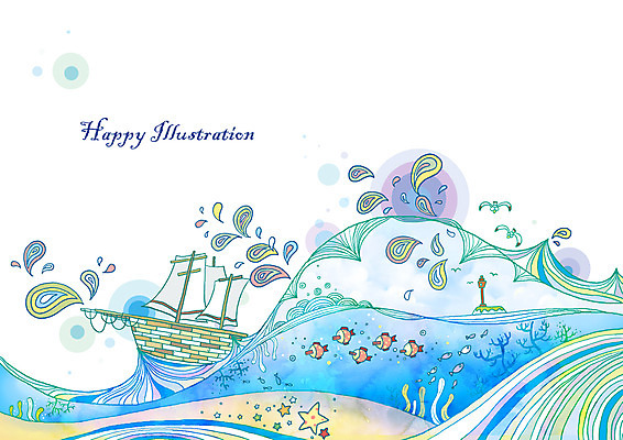 PSD 영어 물결 파도 바다 섬 백그라운드 수상교통 일러스트 교통시설 상상 갈매기 조류 불가사리 등대 항해 어류 사람없음 가로 판타지 바닷속 해저 수중 공백 원형 해조류 산호 돛단배 선박 국내일러스트 도형 동물 문자 교통수단 교통 배_교통 극피동물 수중동물 해양식물 자포동물 시설 파일형식