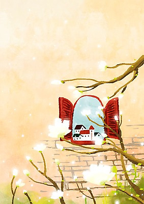 PSD 나무 식물 시설물 사계절 계절 현대건축 건축 꽃 백그라운드 일러스트 창문 자연 주택 풍경 사람없음 건물 마을 봄풍경 봄 공백 나뭇가지 건축부분 목련 봄배경 국내일러스트 건축물 생태계 파일형식