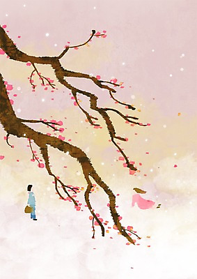 주간 PSD 나무 식물 커플 사계절 계절 여자 남자 꽃잎 백그라운드 일러스트 자연 바람 꽃나무 사람 풍경 야외 두명 하이앵글 봄풍경 봄 매화 봄배경 국내일러스트 자연요소 꽃 뷰포인트 관계 날씨 생태계 파일형식