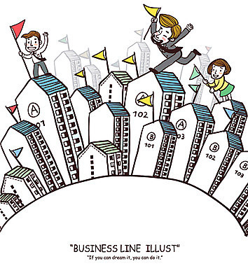 EPS 여자 남자 백그라운드 라인일러스트 일러스트 비즈니스 부동산 아파트 주택 사람 빌딩 건물 세명 금융 경제 달리기 깃발 직장인 비즈니스맨 비즈니스우먼 재테크 주부 경제비즈니스 분양 아파트분양 국내일러스트 직업 건축물 모션 재산 파일형식 벡터