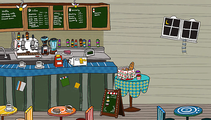 PSD 커피 백그라운드 일러스트 실내 생활 인테리어 케이크 상점 공간 카페 리빙백그라운드 생활공간 국내일러스트 디자인 음료 디저트 내부 파일형식