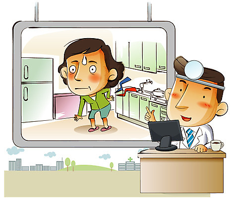 EPS 나무 식물 구름 응시 여자 남자 커피 의자 일러스트 산 프레임 건강 병원 틀 설명 사람 성인 두명 건물 가로 건강관리 주방 모니터 놀람 진료 고통 의사 디스크 가운 의사가운 질병 커피잔 허리 척추 책상 싱크대 질병관리 주부 냉장고 허리디스크 반사경 건강수칙 과로 땀방울 예시 증상 허리통증 성인만 국내일러스트 자연요소 건축물 시선 옷 감정 음료 가구 의학 모션 잔 뼈 표정 관리 신체부위 컴퓨터 가전제품 의료진 디스크_질병 개수대 파일형식 벡터