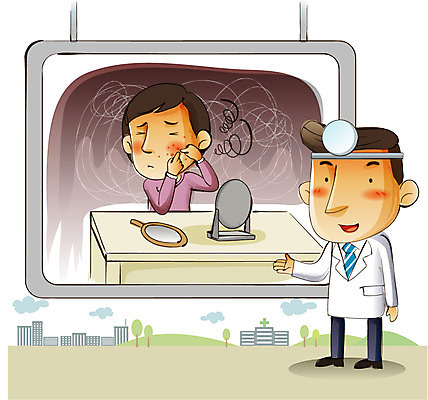 EPS 나무 식물 구름 응시 여자 남자 의자 일러스트 산 프레임 건강 병원 틀 설명 사람 성인 두명 건물 가로 건강관리 진료 거울 고통 의사 가운 의사가운 질병 피부 책상 질병관리 손거울 반사경 여드름 건강수칙 예시 증상 성인만 국내일러스트 자연요소 건축물 시선 옷 감정 가구 의학 모션 관리 신체부위 의료진 파일형식 벡터