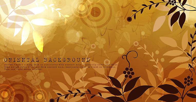 EPS 식물 문양 꽃 실루엣 아시아 줄기 백그라운드 잎 무늬 꽃무늬 패턴 일러스트 나뭇잎 사람없음 가로 갈색 오리엔탈 원형 덩굴 신비 국내일러스트 도형 나라 컬러 컨셉 촬영기법 파일형식 벡터
