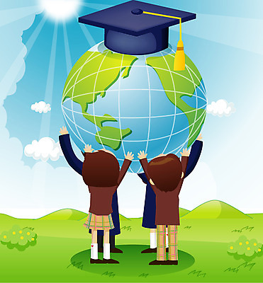 EPS 구름 학생 여학생 여자 교육 남자 교복 지구 남학생 일러스트 학사모 졸업 협력 산 졸업생 사람 소년 초원 여러명 세로 햇빛 지구본 졸업가운 국내일러스트 자연요소 모자_잡화 옷 어린이 다수 태양 가운 파일형식 벡터