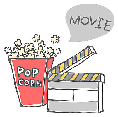 EPS 아이콘 휴식 취미 사람없음 클래퍼보드 영화관 라인아이콘 영화 팝콘 2D아이콘 컨셉 문화예술 극장 파일형식 벡터