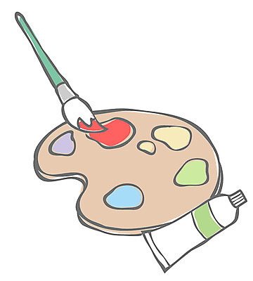 EPS 아이콘 미술 사람없음 물감 미술도구 붓 그리기 팔레트 라인아이콘 그림 2D아이콘 모션 문화예술 오브젝트 파일형식 벡터