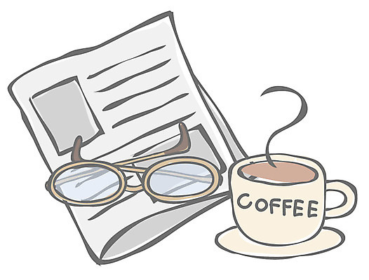 EPS 아이콘 접시 안경 커피 휴식 잔 취미 사람없음 컵 신문 뉴스 커피잔 라인아이콘 오브젝트 2D아이콘 식기 잡화 음료 컨셉 간행물 파일형식 벡터