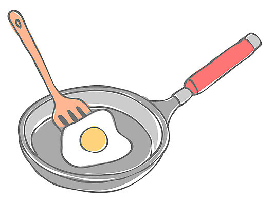 EPS 아이콘 주방용품 서양음식 요리 사람없음 계란 프라이팬 계란프라이 계란요리 라인아이콘 뒤집개 2D아이콘 음식 생활용품 알 파일형식 벡터