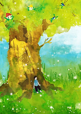 주간 PSD 나무 식물 동물 사계절 계절 백그라운드 일러스트 자연 조류 한그루 한명 앉기 풍경 소년 잔디 초원 야외 여름 여름풍경 풀 채집망 남자만 남자한명만 국내일러스트 자연요소 1 남자 어린이 모션 사람 생태계 파일형식 여름_계절