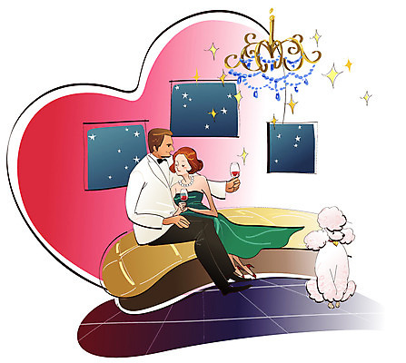 EPS 동물 라이프스타일 부부 여자 남자 반려견 술잔 데이트 일러스트 창문 밤하늘 조명 실내 사랑 사람 성인 두명 소파 파티 와인 로맨틱 침대 등불 빈티지 개 강아지 야간 샹들리에 푸들 성인만 국내일러스트 자연요소 커플 감정 가구 컨셉 의자 포유류 하늘 잔 주류 이벤트 내부 생활 반려동물 파일형식 벡터