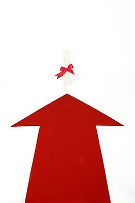 포토 JPG 스튜디오촬영 교육 화살표 리본 졸업 새출발 새로움 실내 누끼 사람없음 장식 졸업장 방향 오브젝트 시작 국내포토 컨셉 내부 출발 파일형식