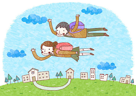 PSD 나무 식물 구름 학생 여학생 여자 교육 남자 교복 길 남학생 일러스트 학교 청소년 책가방 사람 초원 두명 건물 10대 가로 비행 입학 신입생 등교 입학생 십대만 국내일러스트 자연요소 건축물 옷 가방 등하교 파일형식