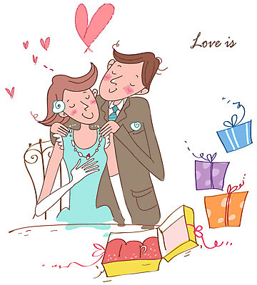 EPS 커플 드레스 여자 남자 의자 데이트 일러스트 목걸이 장신구 탁자 선물 사랑 사람 정장 이벤트 20대 성인 두명 선물상자 상자 하트 반지 보석 청년만 성인만 국내일러스트 모양 옷 감정 가구 관계 청년 광석 파일형식 벡터